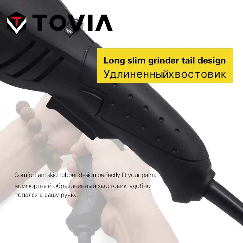 Электрическая угловая шлифовальная машина TOVIA 125 мм 950 Вт переменная мощность 220 В