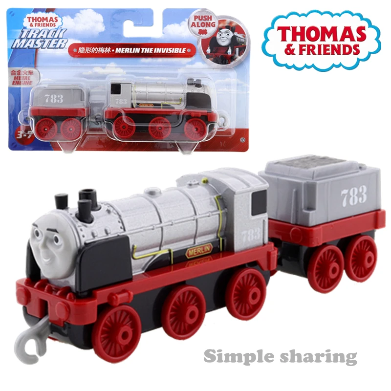 Томас и Друзья Трек мастер двигатель 1/43 Мерлин Невидимый толчок вдоль литого