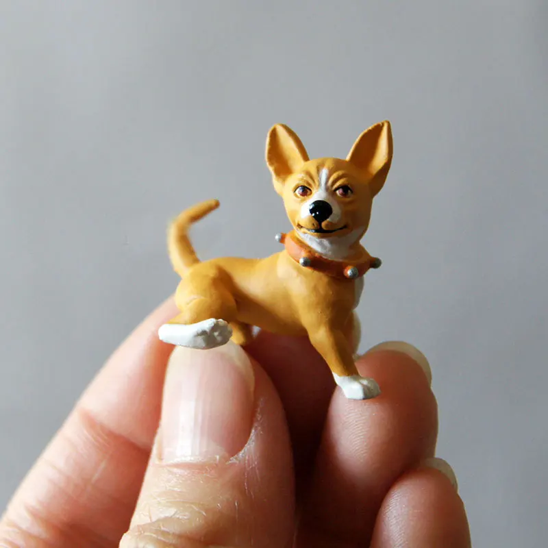 1/12 масштаб моделирования четыре собаки милые животные Миниатюрная модель двора