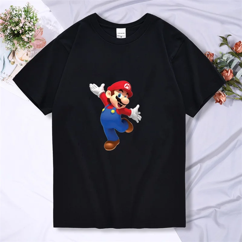 

Summer children's short-sleeved T-shirt kids cartoon Super Mario print tops for boys and girls T-shirts Mario Brothers T-shirts