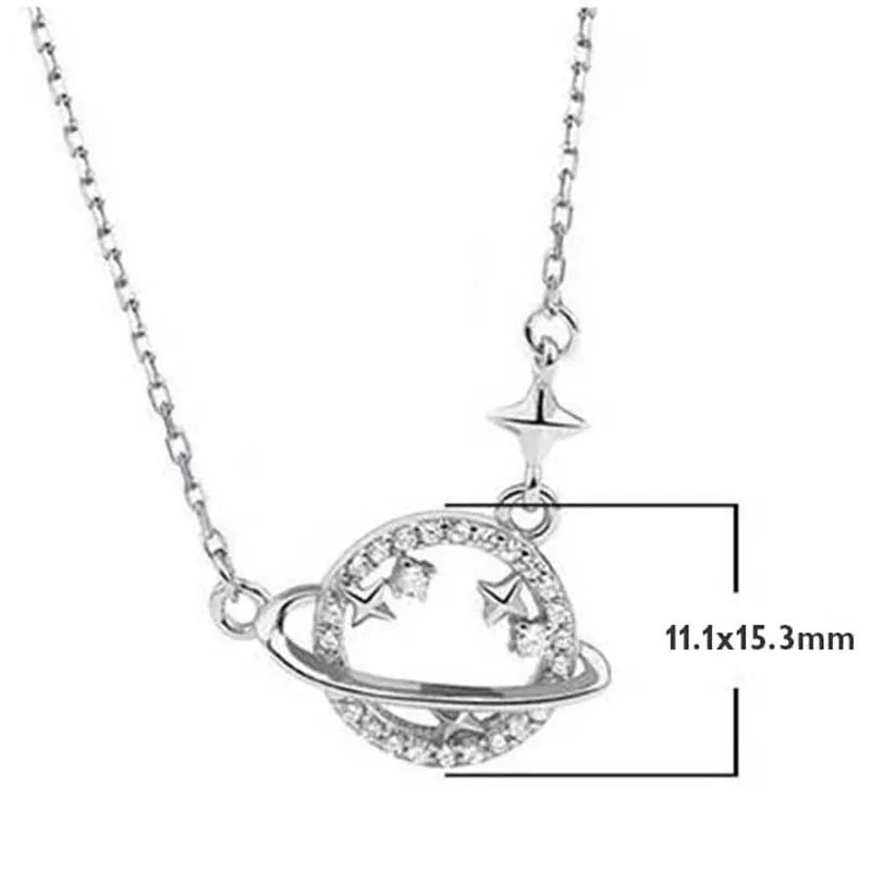 

2021 New Arrivals Pendant Necklace Hollow Planet Star Lucky Charms Statement Jewelry Gift For Women Ladies