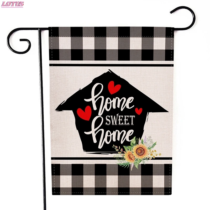 

Double-sided Garden Flag Outdoor Decor Hanging Welcome Home Season Banner