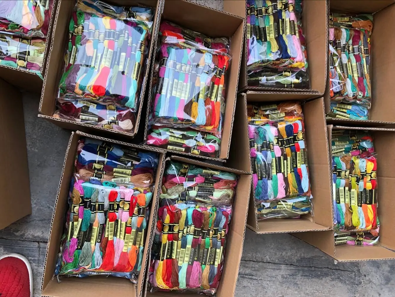 Нить для вышивки крестиком нить 6 нитей цвет 10/20/30/50/100/200/300/447/600 447 шт.|Флосс| |