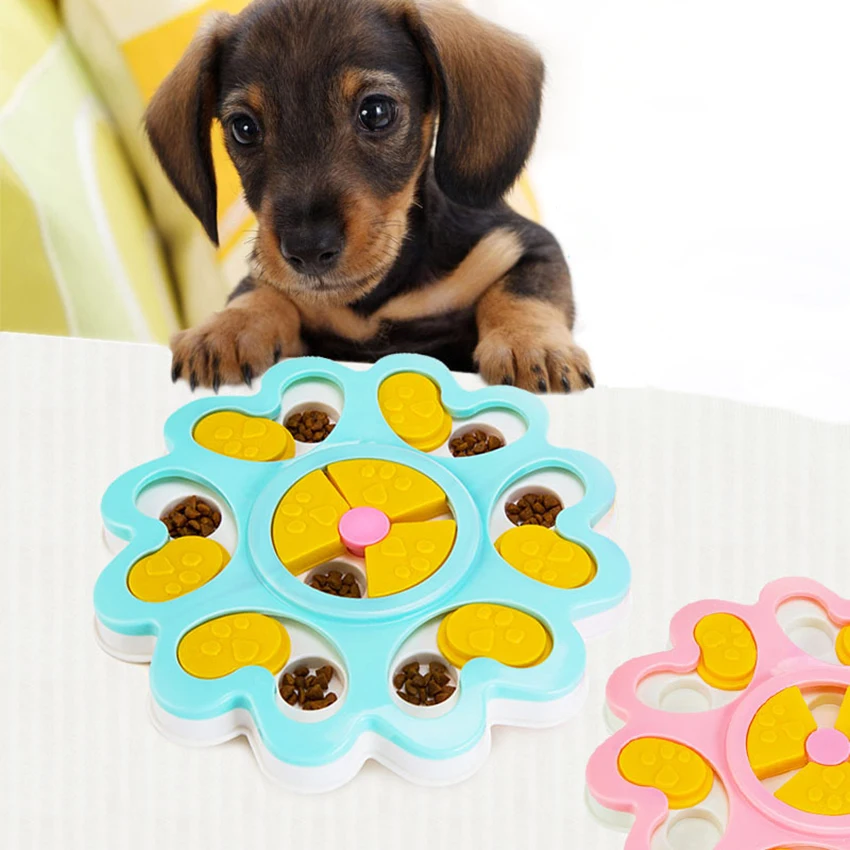 

Flower Shape Dog Educational Toy Hunting Food Dispenser Bowl Puppy Training Supplies Relieve Pressure Biting-resistance Pet Toy