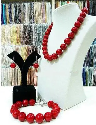 Горячая Распродажа-&gt@ Новые настоящие натуральные жемчужные ожерелья 12 мм с