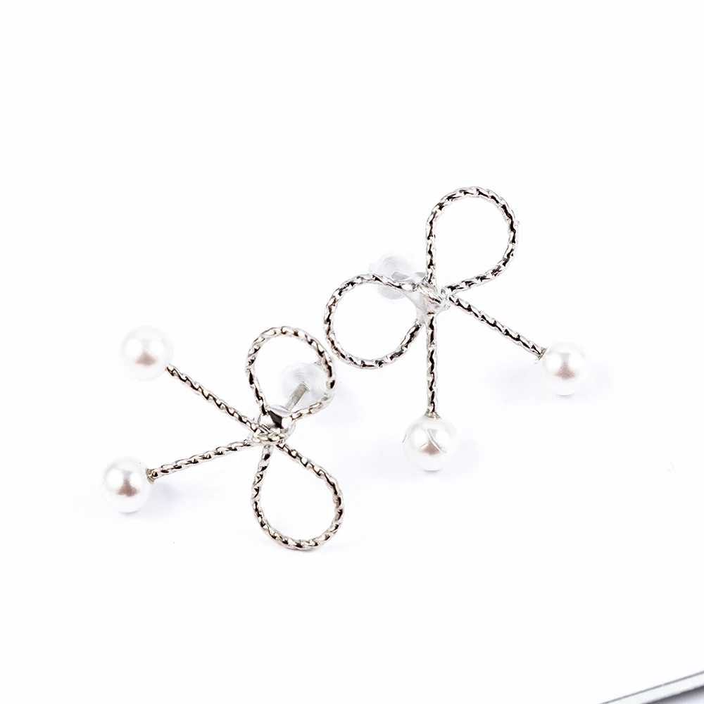 Модные жемчужные серьги-гвоздики для женщин изысканные черные ушные гвоздики с