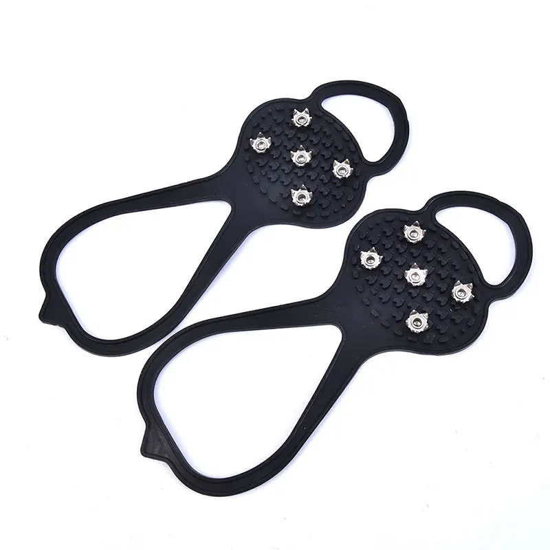 

Щипцы для льда с 5 зубьями для мужчин и женщин, зажимы с шипами для обуви, скобы, для альпинизма, походов, зимние шипы г.