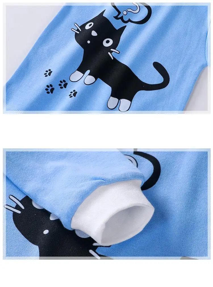 Новинка 2020 Детские пижамные комплекты для малышей хлопковая футболка с длинным