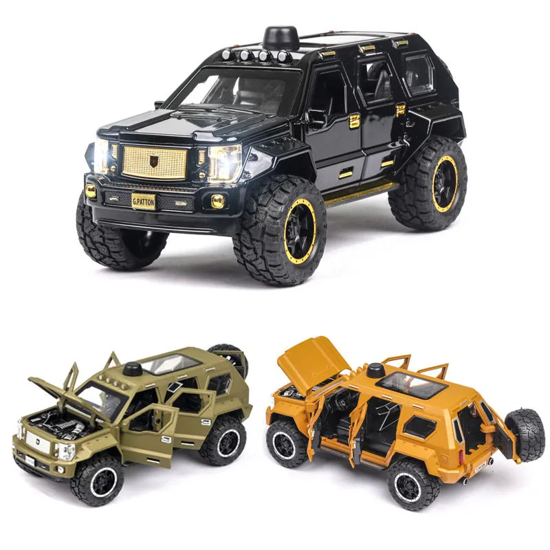 Модель автомобиля 1:24G.PATTON литой автомобиль из сплава Игрушечная модель