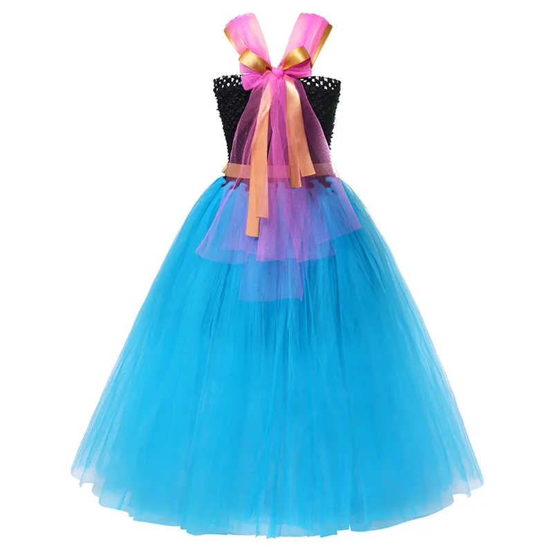 Платье Снежной Королевы для девочек 2 платья Эльзы Бальное платье со снежинками