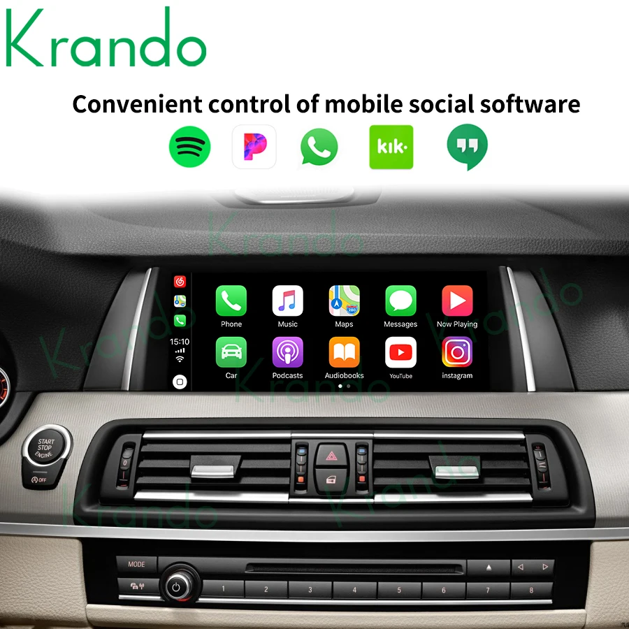Krando Android Автоматическая беспроводная Apple CarPlay интерфейсная Модифицированная