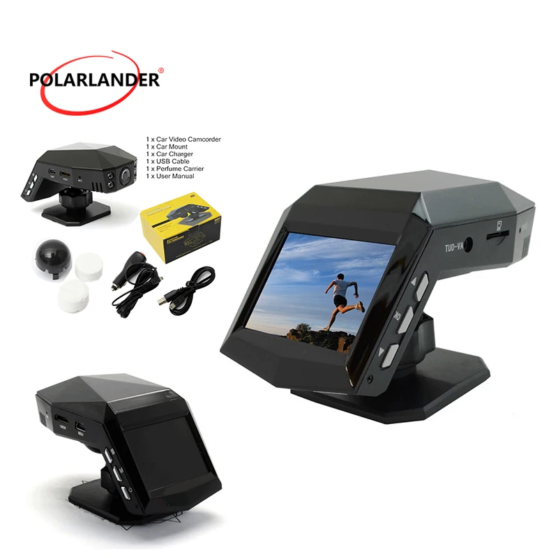 

DVR Recorder Cycle Recording IR Night Vision G-Sensor 2.0 inch High Standard 1080P Black 8/16/32G TF Card Perfume Car Camera