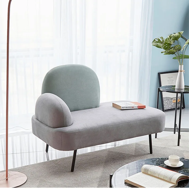 

Nordic fabric sofa apartment living room modern minimalist double seat net red ins style clothing store creative cactus sofa