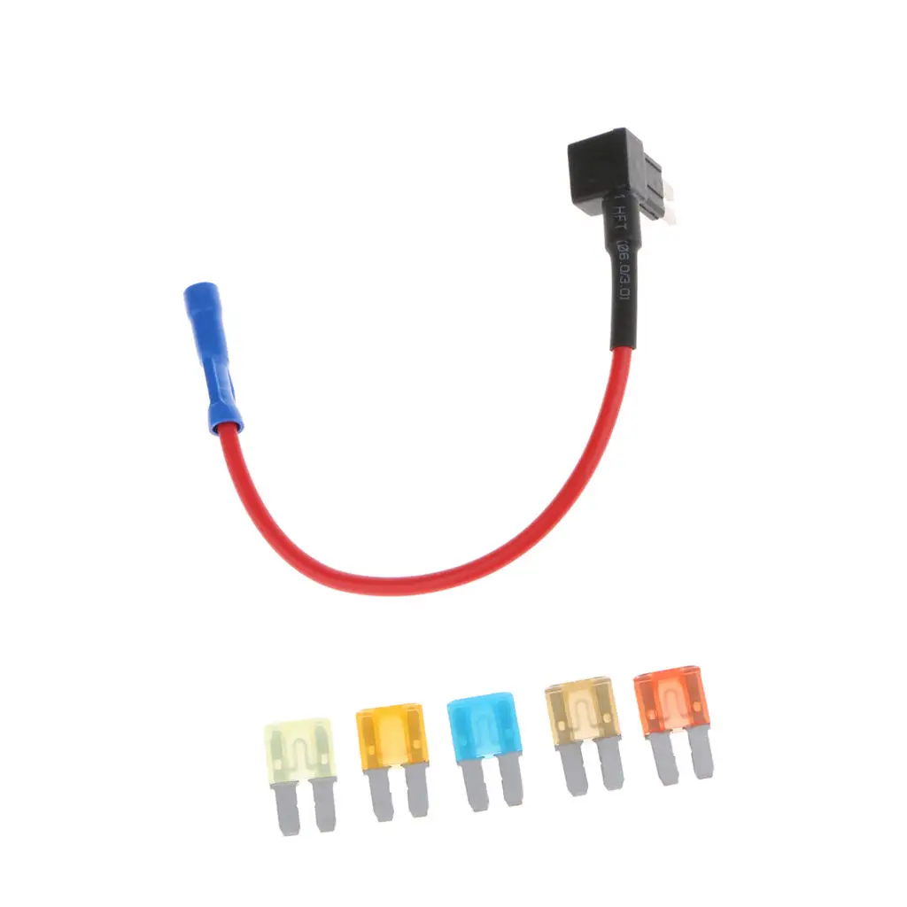 

5 шт. 5A 7,5a 10A 15A 20A предохранитель с Micro2 адаптером предохранителя