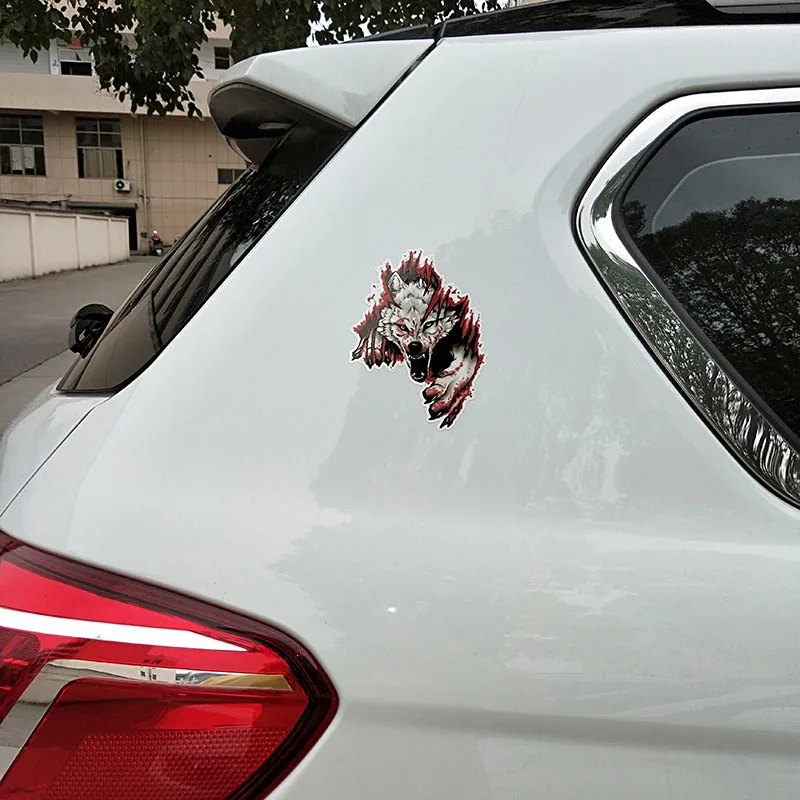 YJZT 10 6 см * 15 2 Веселые злые волки ПВХ стикер для мотоцикла автомобиля 11 00462|Наклейки