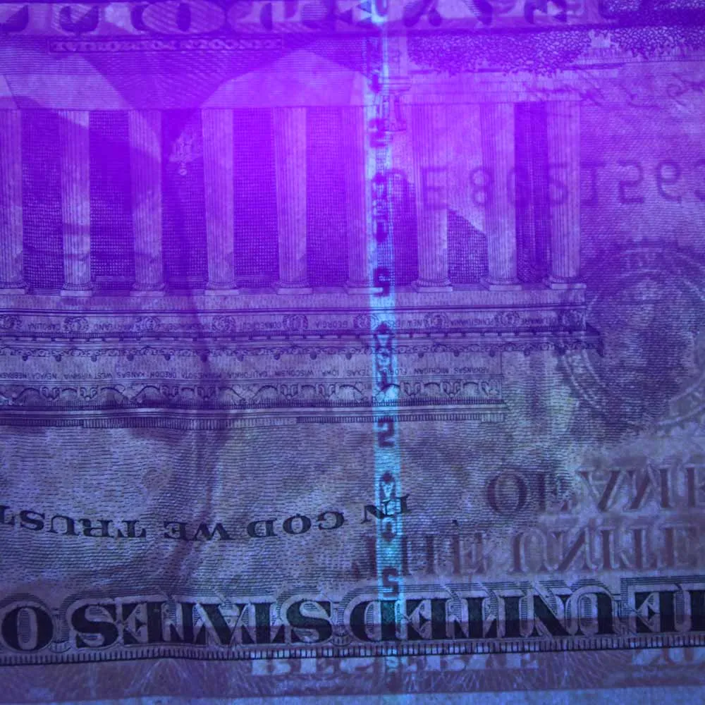 100 светодиодный УФ фонарик светильник фонарь черный 395 нм ультрафиолетового