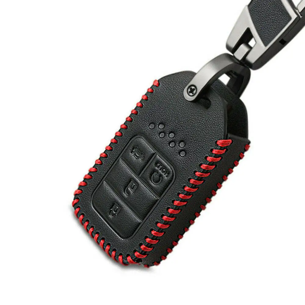 

Auto Leather Remote Key Case Protective Cover For Honda CR-V Accord Civic Jazz