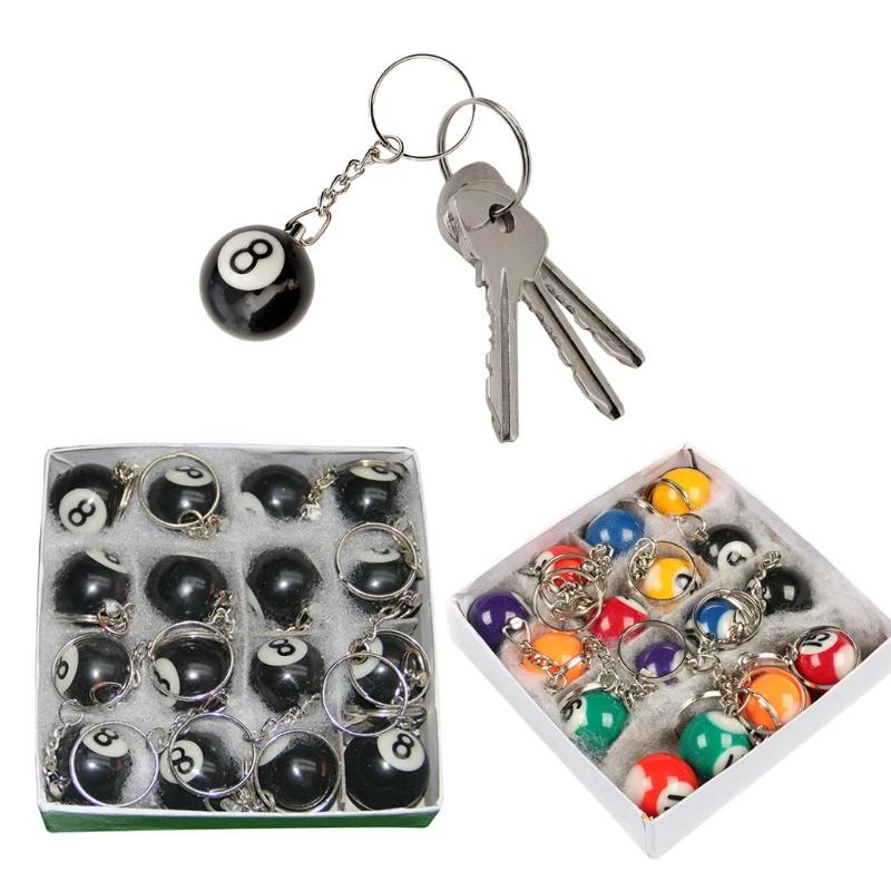 

Брелок в форме мини-бильярда, 25 мм, 16 шт./компл.