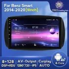 NaviFly 7862C 8G 128G 1280*720 Android автомобильный Радио плеер Мультимедиа GPS для Mercedes Benz Smart Fortwo 3 C453 A453 W453 2014-2020