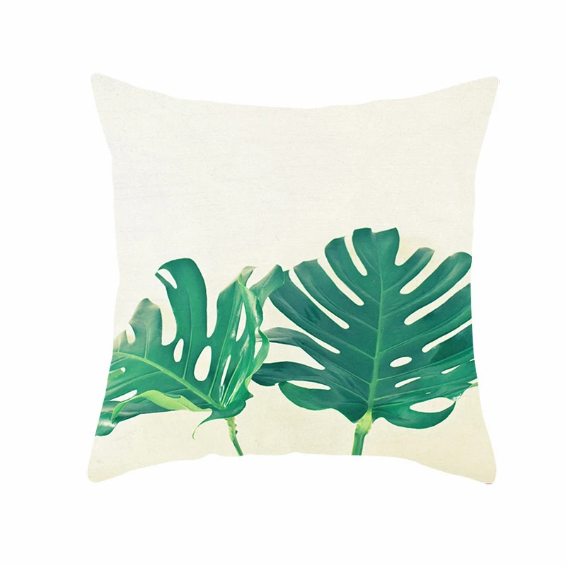 

Tropical Plants Decorative Home Cushion Cover For Sofa Pillowcase Case Seat Car Pillowcase Nordic Pillow Covers 45x45CM