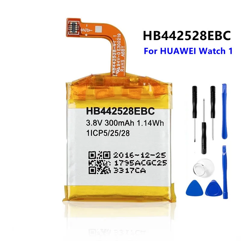 2020 оригинальный HB442528EBC Аккумулятор для часов Huawei Watch 1 сменный аккумулятор 300 мАч с