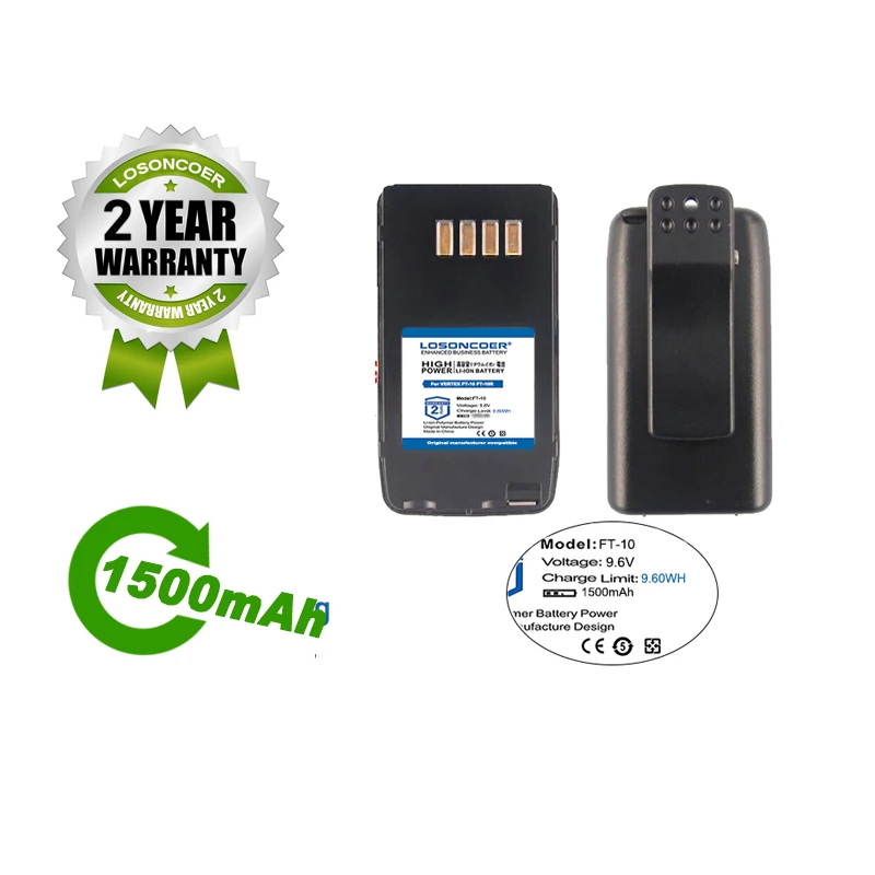 LOSONCOER Батарея 1500 мА/ч FNB 41 42 для Vertex FT 10 10R 40 40R 50 50R VXA 100 YAESU новый металл гидридных или
