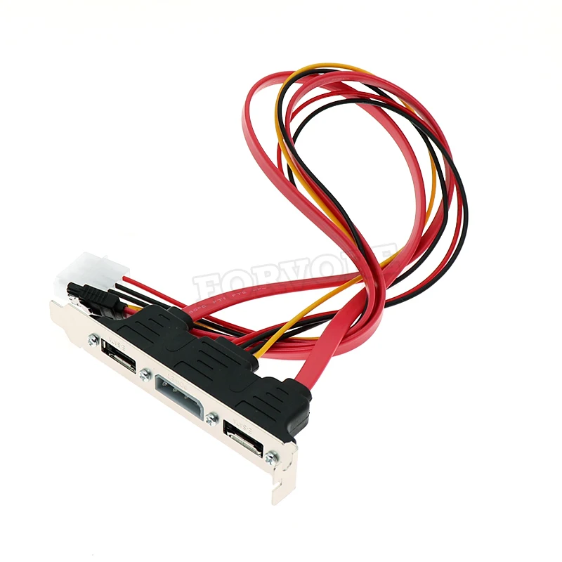2 Порты SATA к eSATA + IDE/SATA 4 Pin Мощность PCI ПК компьютера кронштейн слот кабельный 30 см 2ft