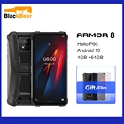 Ulefone Armor 8 Android 10 Мобильный Телефон IP68IP69k водонепроницаемый уличный смартфон Helio P60 Octa Core 4 Гб 64 Гб 5580 мАч мобильный телефон