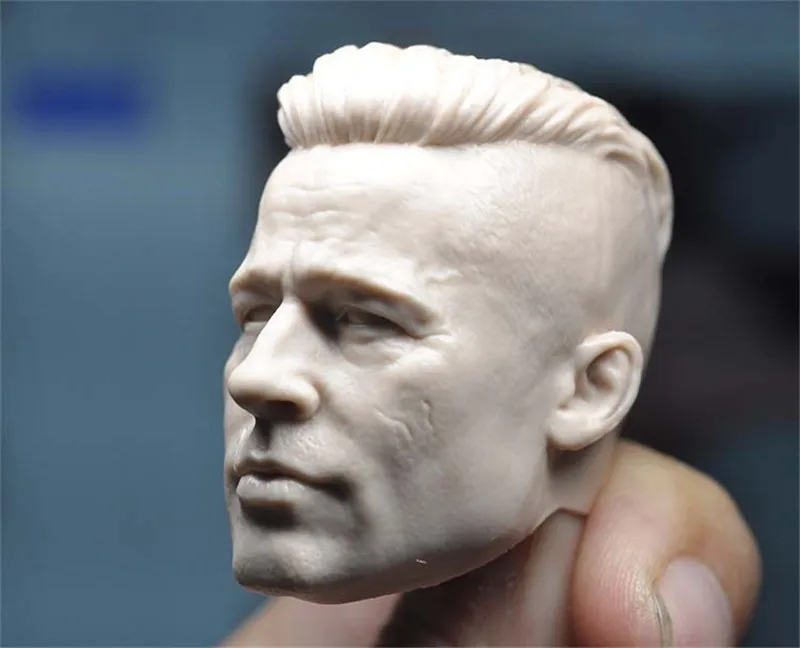 Unpainted 1/6 Scale Brad Pitt Head Sculpt Model For Action Figure Dolls Painting Exercise No.271 | Игрушки и хобби