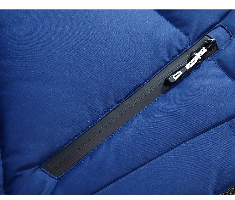 

2020 Winter Jackets Male Hooded Detachable Thick Warm Men's Down Jacket Grey Black Blue Windproof Zipper Down Coats Man Parkas