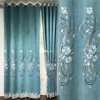 curtains for living room 2022 new american style light luxury embossed luxurious atmosphere embroidered dining room bedroom
