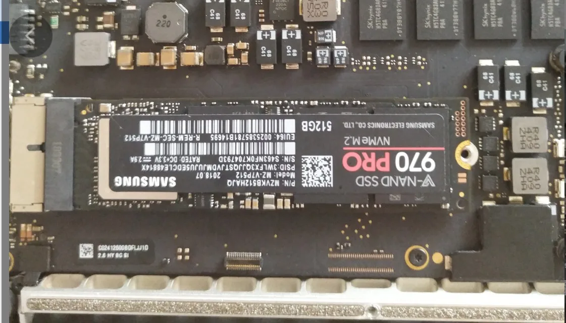 50 шт. добавить на карту M.2 128 ГБ 256 512 NVMe NGFF диск PCIe SSD позднюю 2013 2014 2015 2017 MacBook Air A1465 A1466