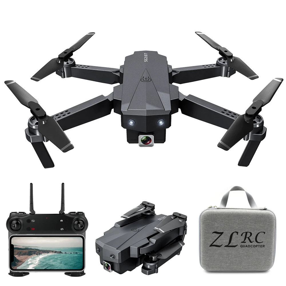 

SG107 Mini RC Drone 4K Dual Camera Wifi FPV Profesional Optical Flow Positioning Foldable Dron Quadcopter Helicopter Toys