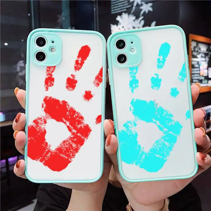 

Thermal Heat Induction Phone Cases Matte Transparent For iPhone 12 Mini 11 Pro XR XS Max 7 8 Plus