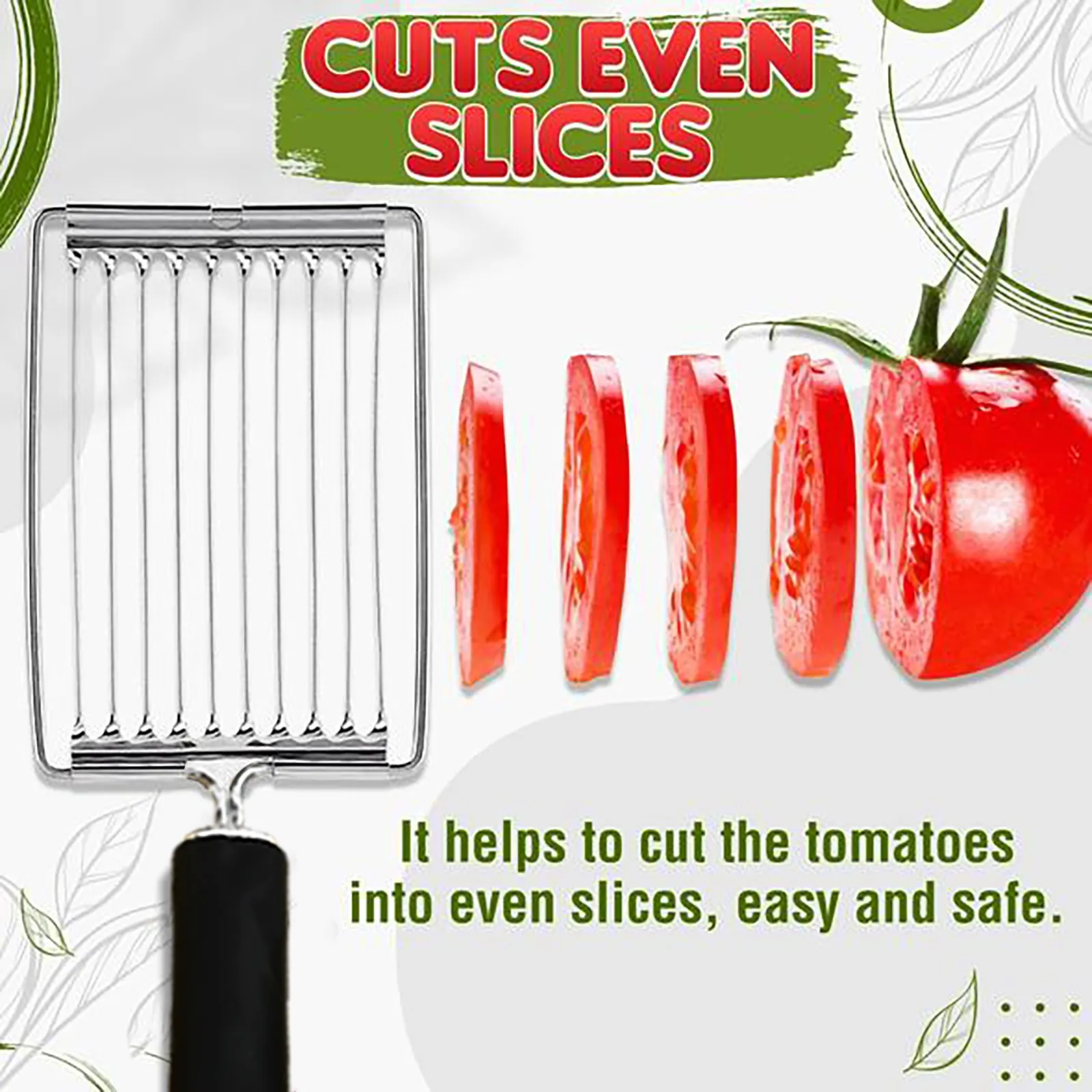 Stainless Steel Tomato Slicer Fruits Cutter Luncheon Meat Cheese Egg Ham Banana Strawberry Kitchen Tools | Дом и сад