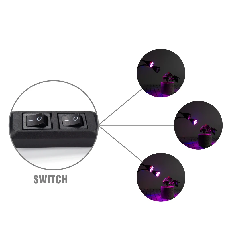 Светодиодная настольная фитолампа полного спектра 10 Вт 85 265 в|Промышленные