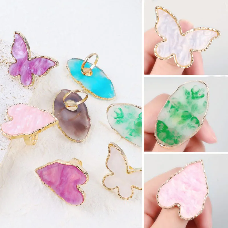 Новинка полимерная каменная Палитра для дизайна ногтей кольцо на палец