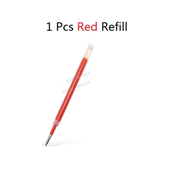 1 PCS Red Refill Xiaomi mi jia, 1 шт., розничная, гелевая ручка без колпачка, черные чернила, ручка для письма, гладкая, швейцарская, сменная, mi Kuni, Япония, OEM, синий/черный - Цвет: 1 PCS Red Refill