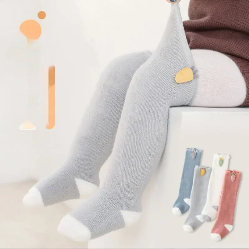 

Baby Socks Knee High Long Infant Cotton Sock Newbron Girls Boy Autumn Winter Leg Warmer Children Socks