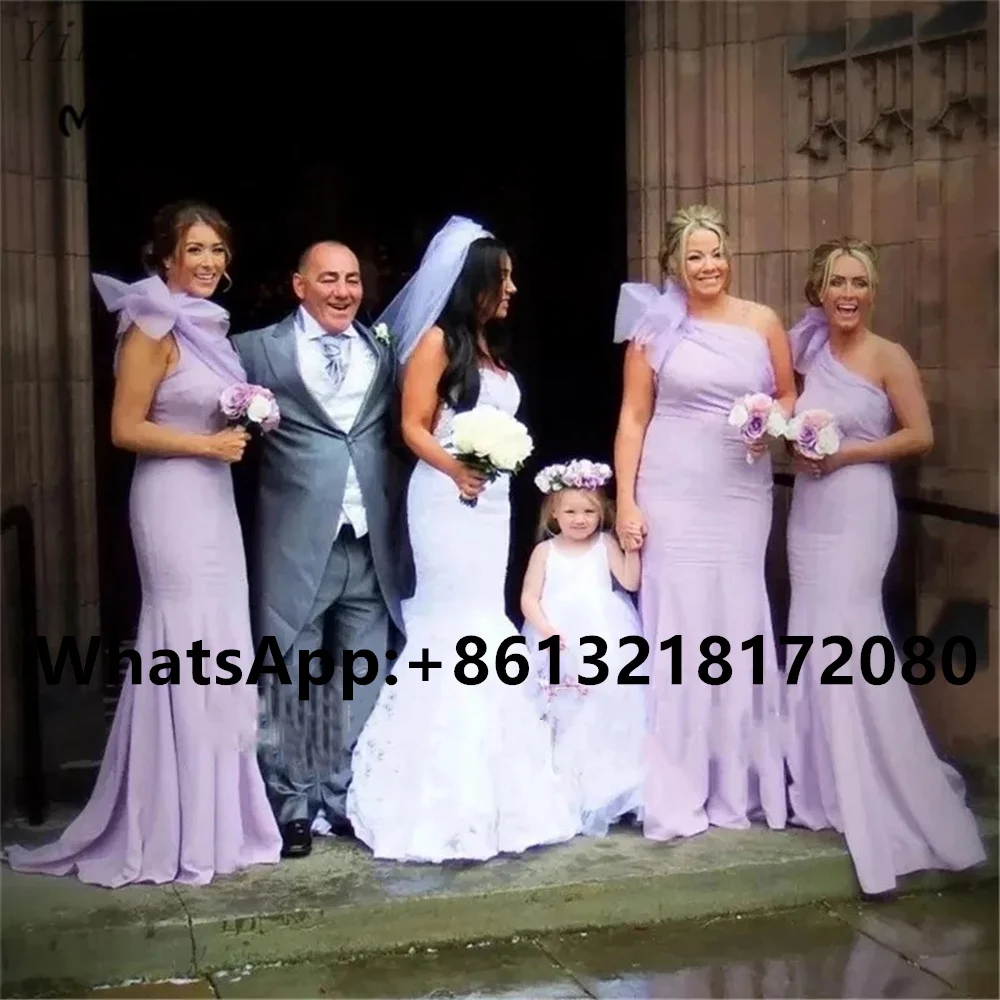 

2021 Off Shoulder Junior Bridesmaid Dress Long Wedding Party Dress Chiffon Front Split Pleated Formal Bridesmaid Dresses