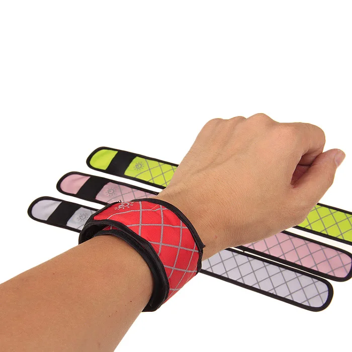 Нейлон светодиодный спортивные наручные ремешок свет на браслете флэш браслет