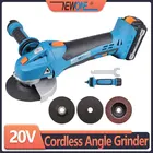 NEWONE 20V аккумуляторная угловая шлифовальная машина литий-ионный 4000 мАч режущий дробильный станок для шлифования Мощность инструмент с шлифовальный диск