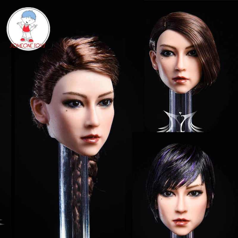 3 типа YMTOYS 1/6 Азиатский голова девушка лепить YMT020 для детей возрастом от 12 дюймов
