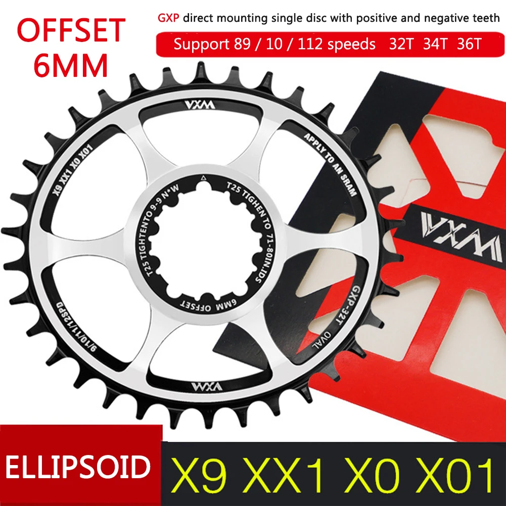 MTB горный велосипед Звездочка 32T 34T 36T велосипедная для GXP 8-12 Скорость цепи