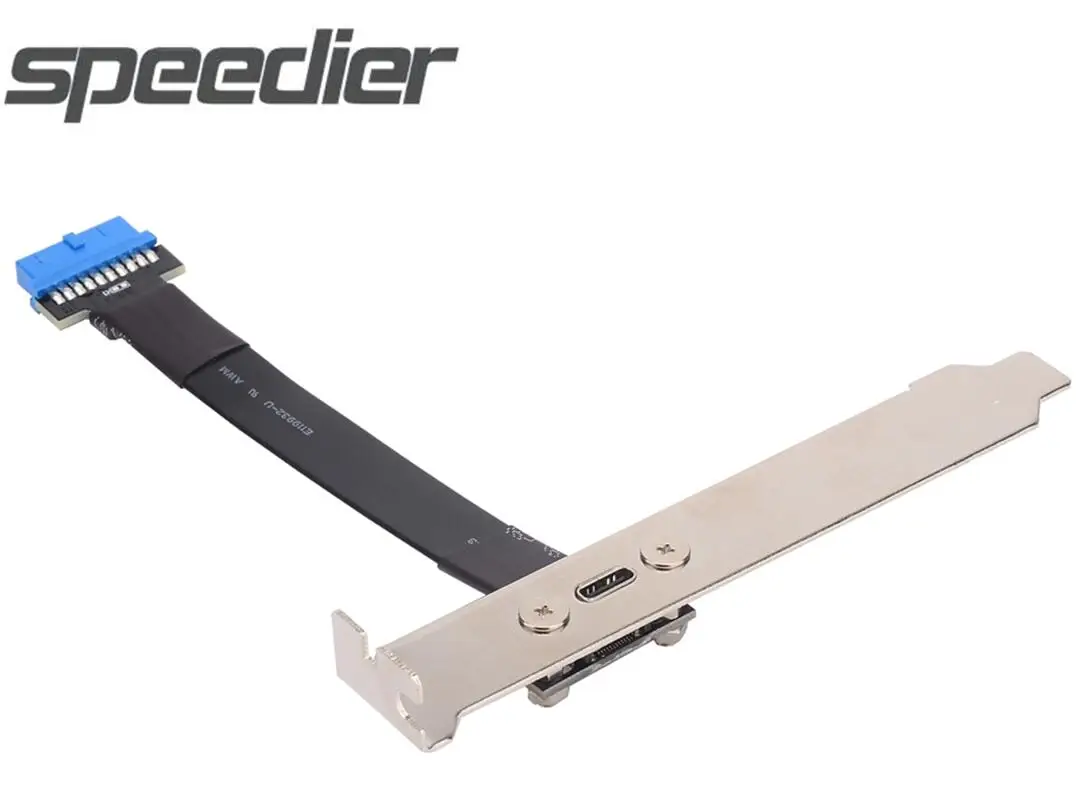 

Внутренний Удлинительный кабель Micro USB3.0 Type-C по индивидуальному заказу, плоский Удлинительный кабель с панельным кронштейном для материнск...