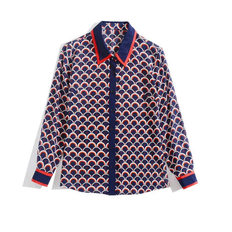 

New 2020 spring new women s printed silk silk silk women s shirt