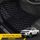 Автомобильные коврики для Toyota Hilux Revo 2018 2017 2016 2015, аксессуары для интерьера, коврики, пользовательские чехлы, водонепроницаемые защитные панели