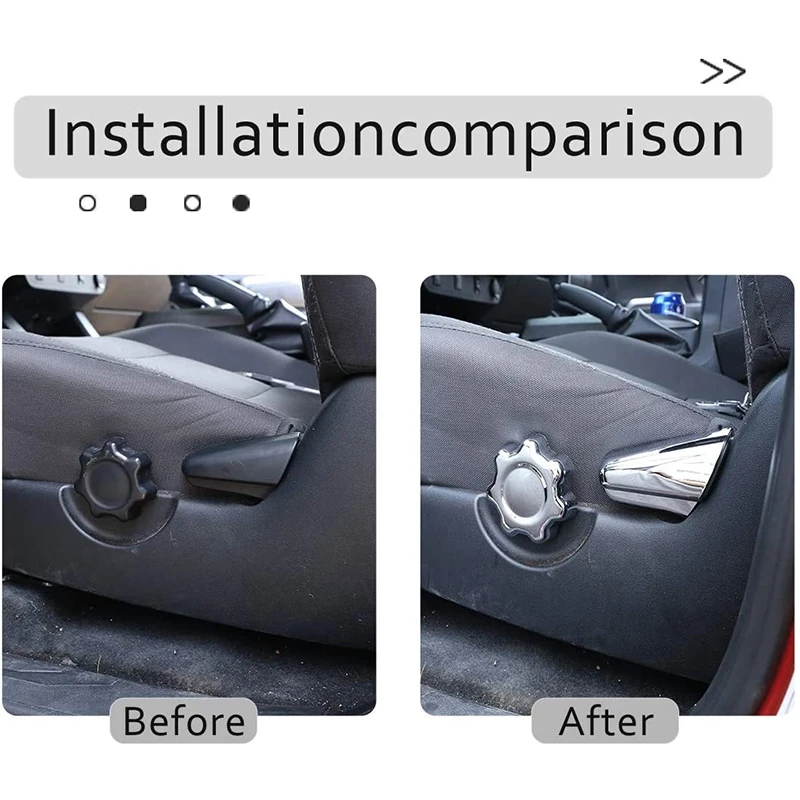 

Car Seat Adjustment Button Cover Trim for Toyota Tacoma 2016 2017 2018 2019 2020 Accessories