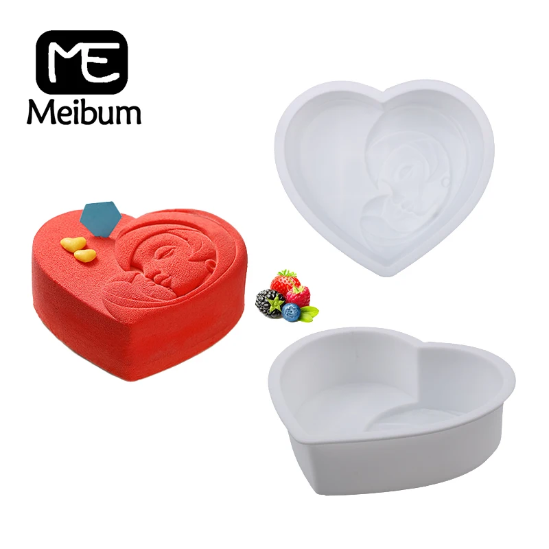 Силиконовая форма для выпечки в форме сердца| |