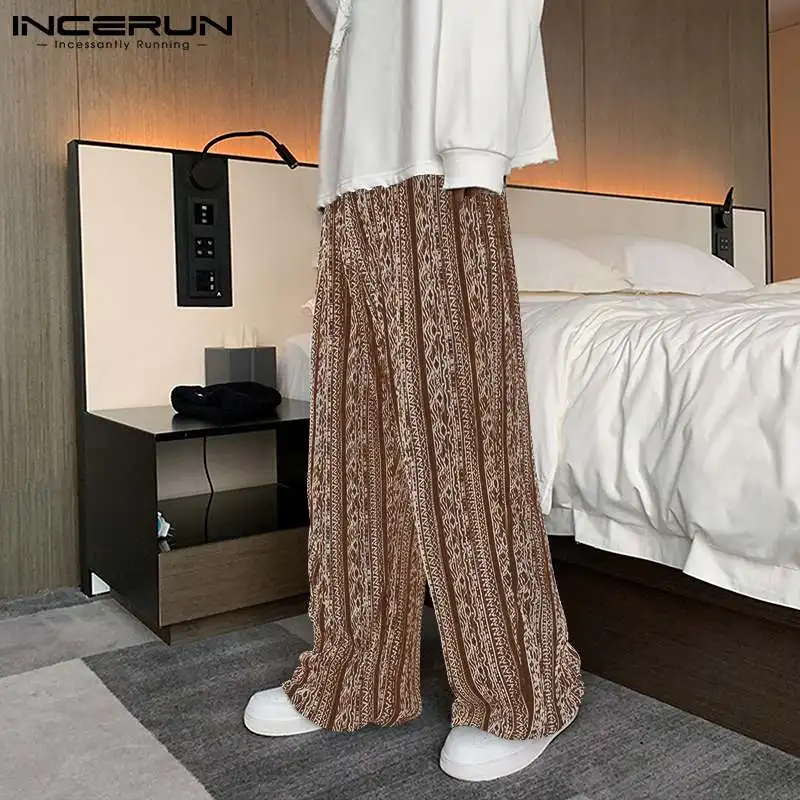 

Мужские брюки с принтом, джоггеры с эластичной талией, уличная одежда, повседневные Прямые брюки, мужские свободные повседневные брюки с 2021 ...